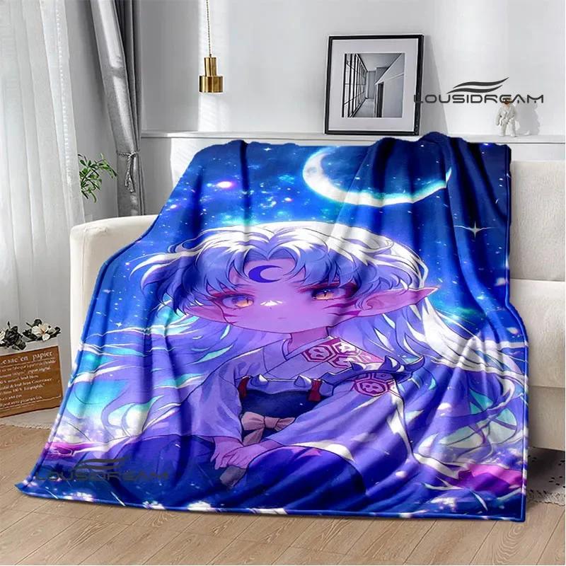 3D Inuyasha Cartoon Printed blankets Picnic blanket Warm Flannel blankets Home bed linings blankets for beds Birthday Gift