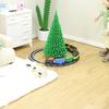 Mini Train Model 1:12 Scale Train Miniature Tiny Track Train with Colorful Carriages for Doll Mansion Decoration Miniature Scene Photo Prop