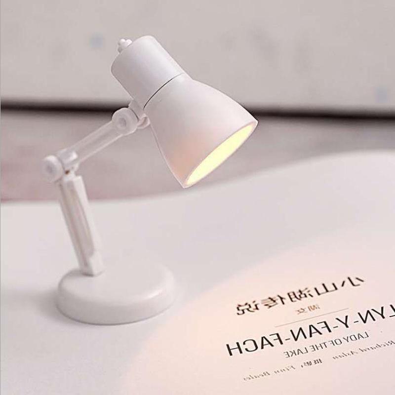 Mini LED Night Reading Book Light Lampă de masă pliabilă Dormitor Dormitor Lumini creative pentru cap de pat Decorații pentru casă Lampă pentru casă de păpuși