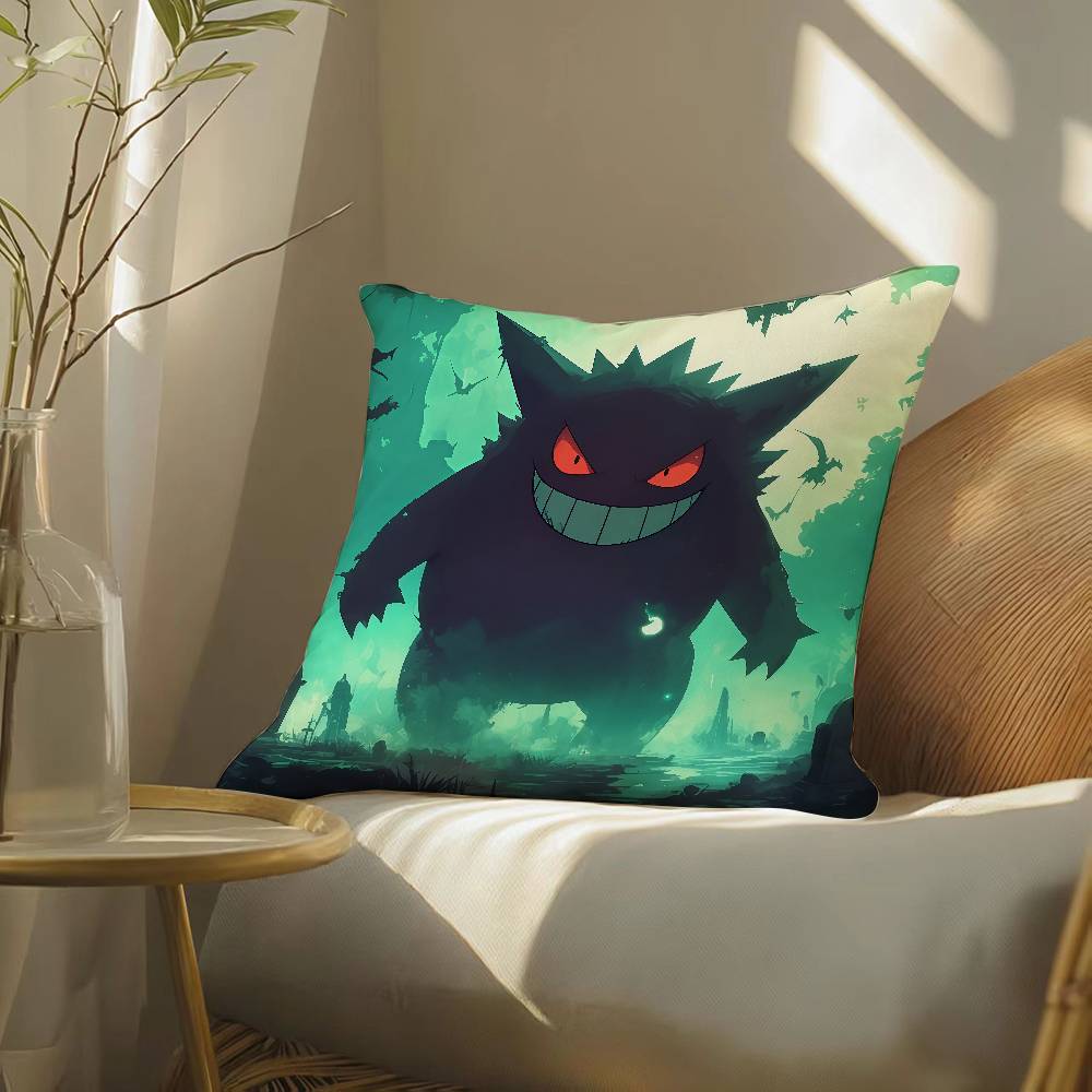 Pokemon Jigglypuff Anime Plush Pillow Cover Soft Short Plush Cushion Cover For Sofa Bedroom Living Room Home Decor Gift