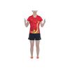 Li Ning Tischtennis Serie Buchstaben-Print Gerades Bein Wettkampf Sportshorts Damen Shorts Schwarz AAPS246-1