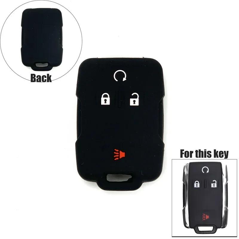 Car Key Case Smart Keyless Remote Fobs Shell Cover Keychain for Chevrolet Suburban Tahoe 2018 GMC Yukon