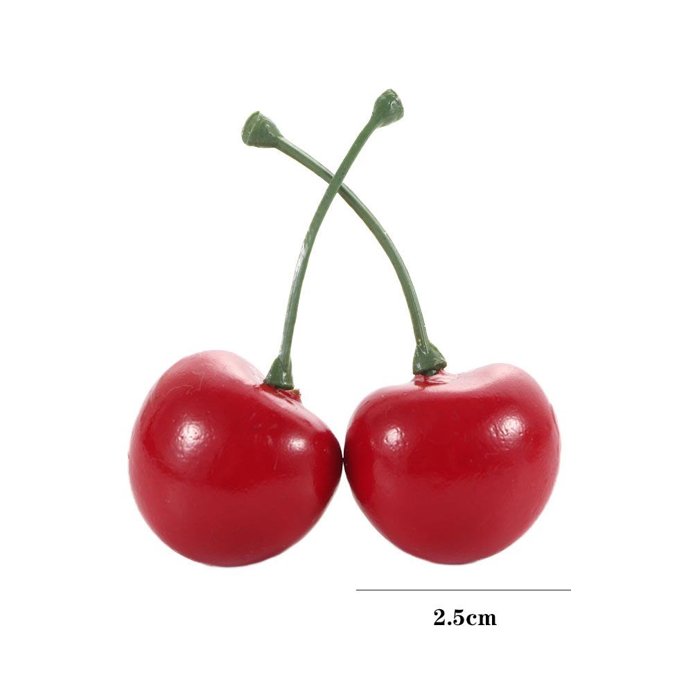 Photography Accessories Lifelike Food Crafts Mini Red Cherries Faux Cherry Artificial Cherries Fruit Model