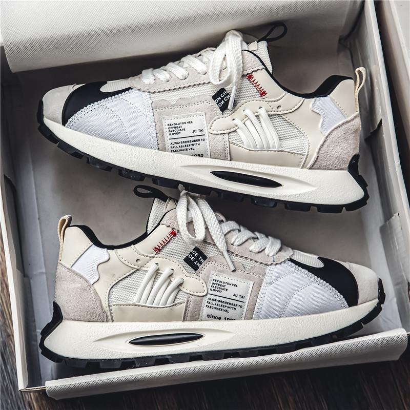 Autumn New Men's Platform Mesh Breathable Dad Shoes Forrest Gump Casual Running Sports Shoes Live Travel Men's Shoes