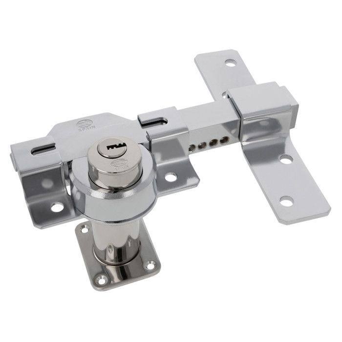 Verrou de sécurité - AMIG 4 - 88 x 153 mm - Acier - Chromé brillant