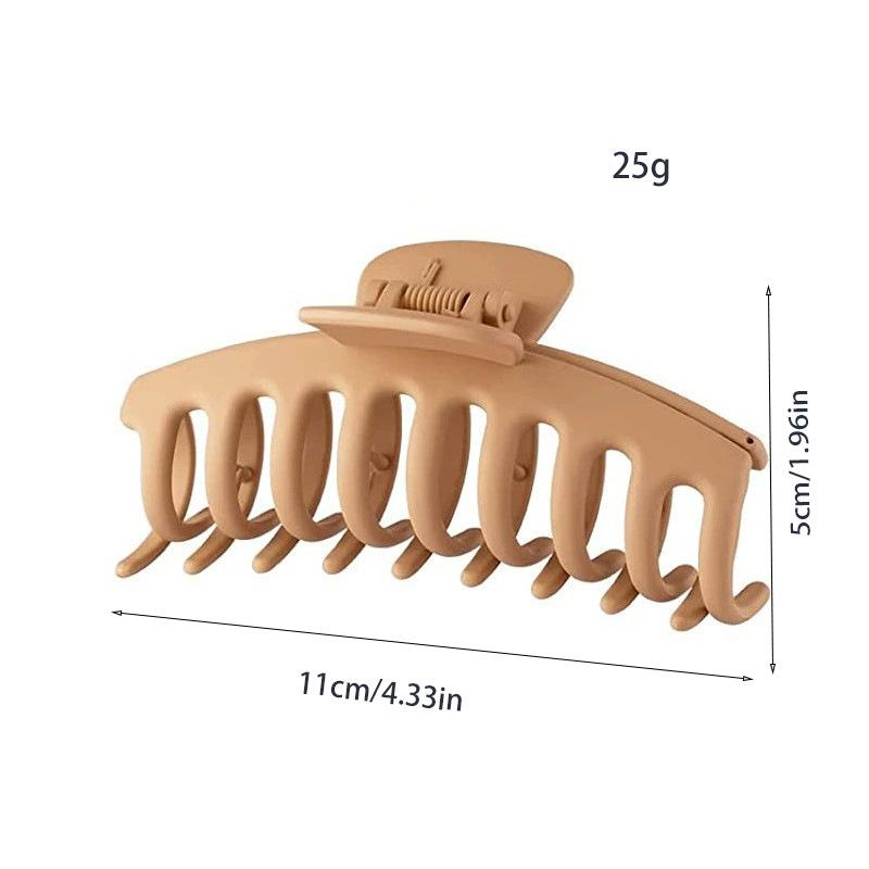 11CM Dragon Bone Hair Claw Clip Matte PS Plastic Hair Claw for Women Girls Non Slip Hair Accessories