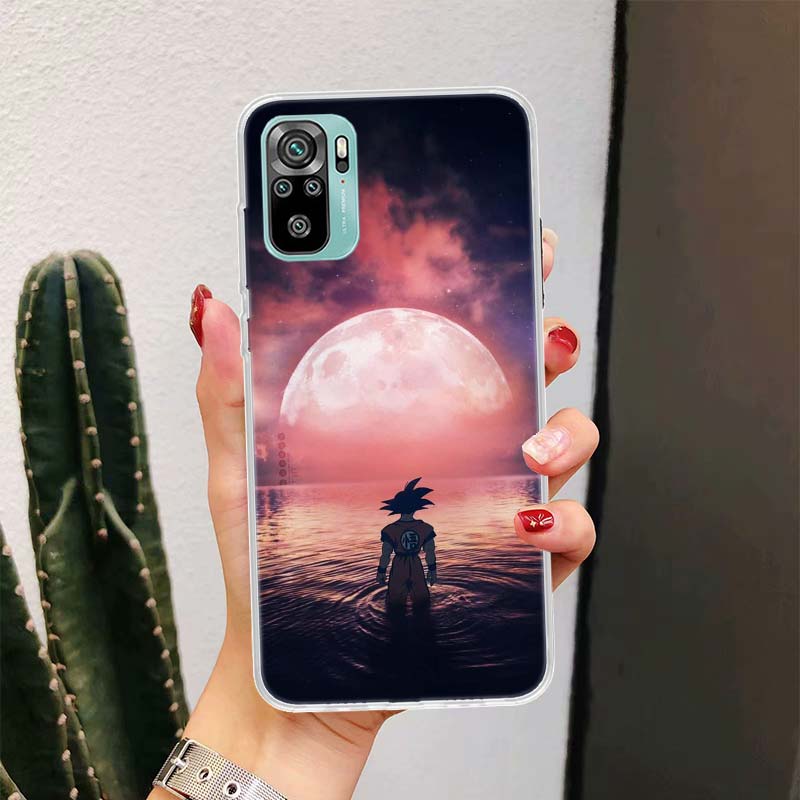 Custodia per Telefono Anime Goku Dragon Ball Per Xiaomi Redmi Note 10S 10 11S 11 9S 9 8T 8 Pro 11T 5G 11E 9T 7 6 5 5A 4X Fundas Cover Coque