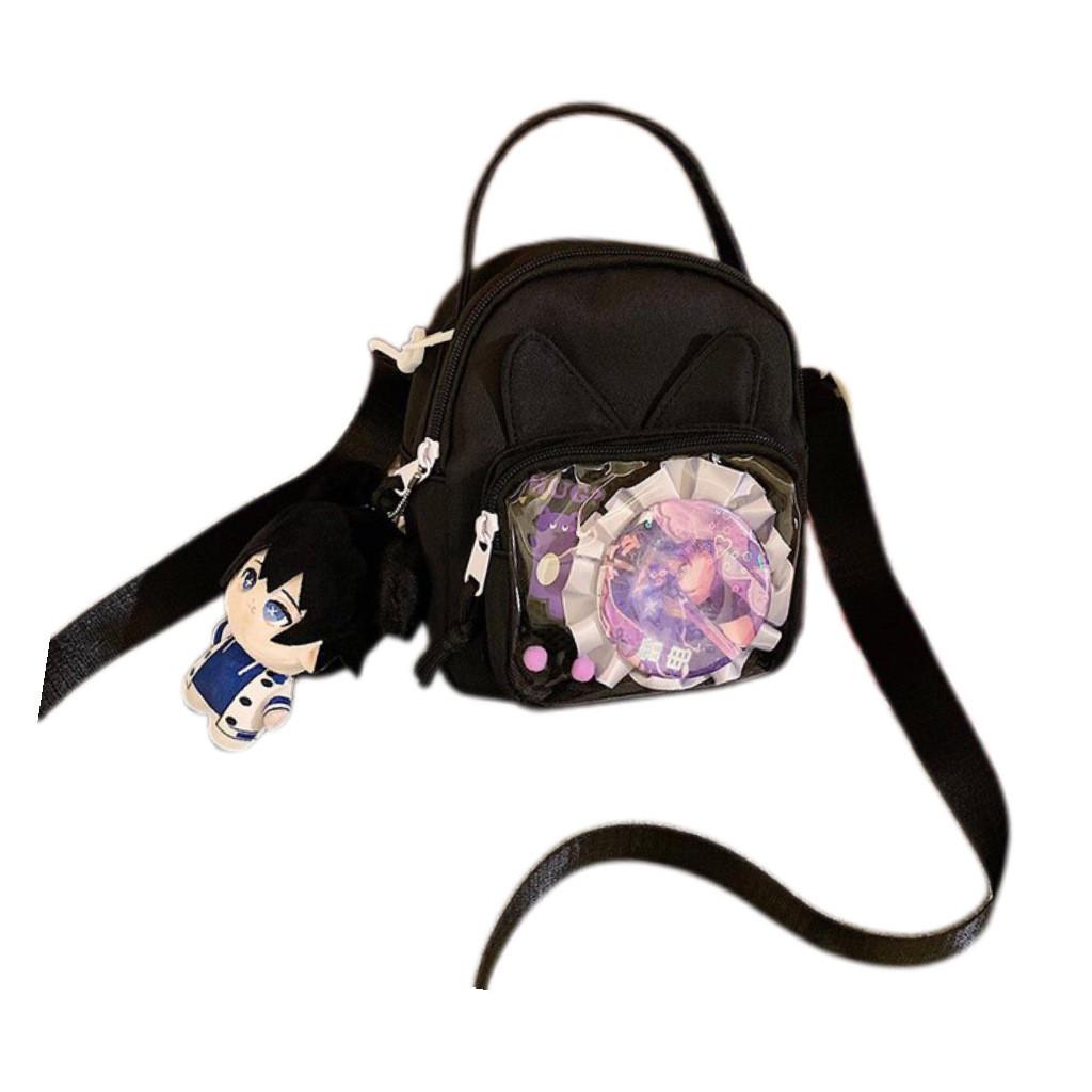 Square Animal Ears Itabag Single Shoulder Crossbody Bag Handbag Women Fashion