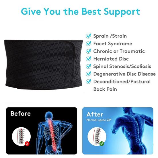 Waist Trimmer Wide Coverage Effective Fat Burning Posture Correction Plus Size Mens Waist Trainer Sweat Belt