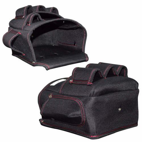 YOTENKA Nail Bag, Electrician's Waist Bag, Tool Holder, Two-Tier, Durable, Lightweight