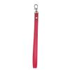 Cowhide Flat Fine Grained Mobile Phone Case Hanging Rope Wrist Strap Universal Wrist Strap Solid Color Leather Metal Keychain