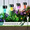 1/10pcs Solar LED Lights Outdoor Stainless Steel Stick Lights Solar Powered Landscape Lighting Roads Gardens Courtyards Lights
