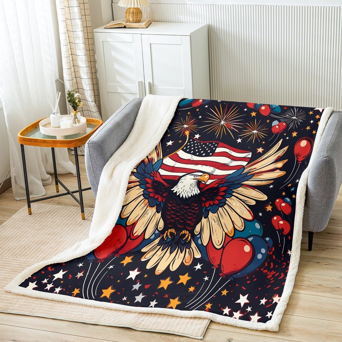 Castle Fairy Tiger Wildlife Throw Blanket Throw  Africa Fierce Animal Sherpa Blanket Room Decor Glittering Starry Sky Blanket 70x100CM