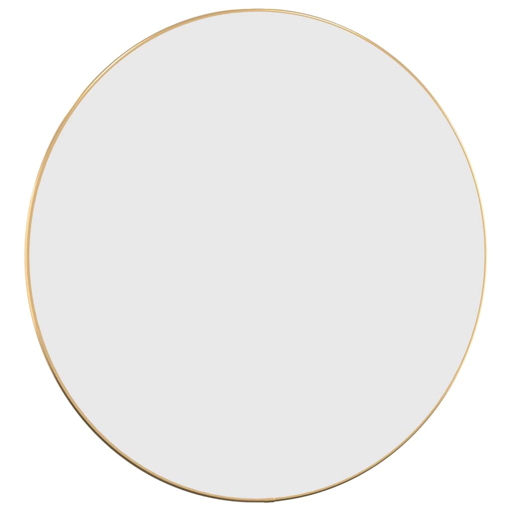 Vidaxl Wall Mirror, Gold, Ø 60 Cm, Round