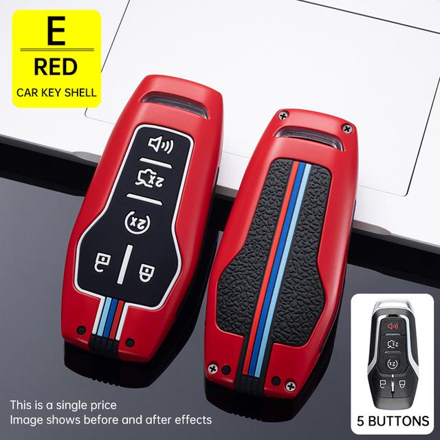 

Розовый чехол для ключей из цинкового сплава, брелок для Ford Fusion Mustang F150 Edge Explorer, Lincoln MKZ MKC MKX, автомобильные аксессуары