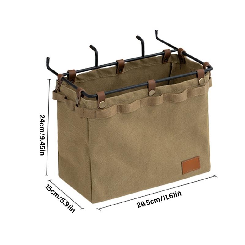 Foldable Tablesides Organizers Bag for Camping Picnics Outdoor Activity Hanging Bag Camping Table Side Hanging Pouches