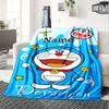 Doraemon Flanelldecke Mit Personalisierbarem Namen Bequem In Allen Jahreszeiten Geeignet Für Sofas Betten Reisen Camping Und Bürodekoration Perfektes Geschenk