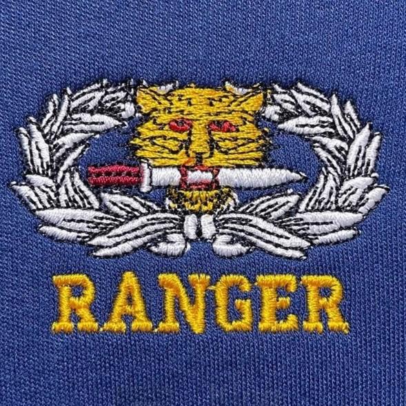 T-Shirt Königlich Thailändische Armee Ranger Tiger Schwert Luftlande Militär Soldat Thailand Rollkragen Langarm Gesticktes Logo Schnelltrocknend Herren Damen Unisex