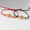Adjustable Zodiac Goat Braided Bracelet Gold Plated Charm  Braided Rope Bracelet  Chinese Style Beads Womens