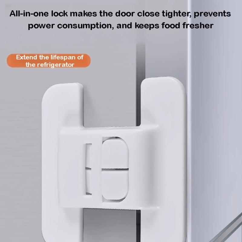 2Pcs Safety Refrigerator Lock Cabinet Door Locker Buckle Home Kids Security Protection Anti-Open Water Dispenser Locks
