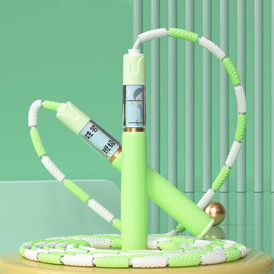280CM Kids Skipping Rope Segmented Soft Bead Adjustable Signable Non-slip Handle Tangle-Free Physical Testing Training Students Jump Rope