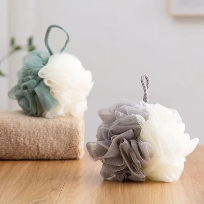 Large Size Bath Balls Rich Bubbles Body Flower Bath Sponge Shower Brush Body Wash Scrubber Mesh Soft Brush Home Bathroom Tool
