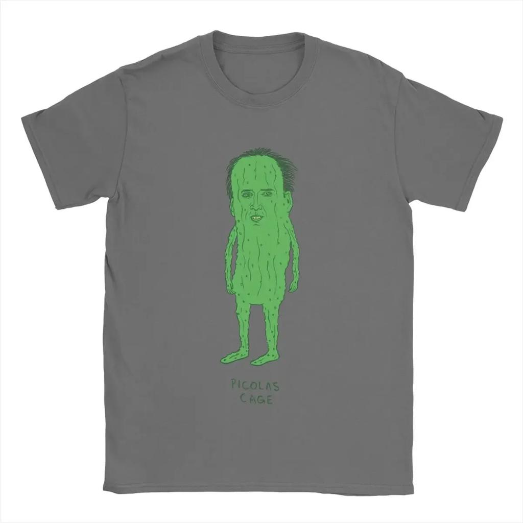 T-Shirt Picolas Cage Nicolas Cage Funny Cotton Tees Short Sleeve T Shirts Crewneck Tops 6XL