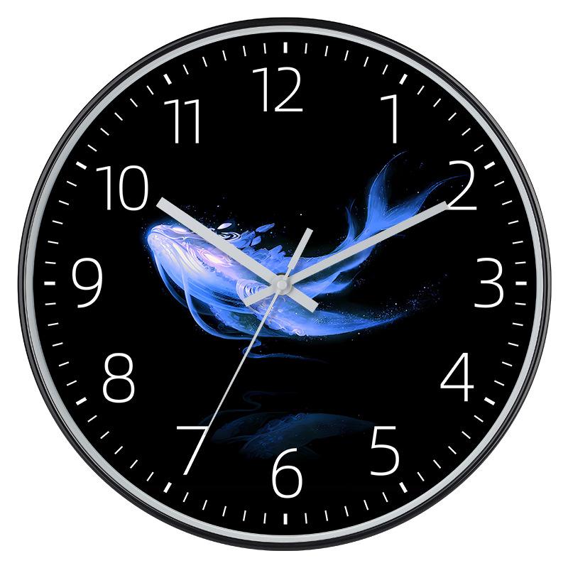 12 Zoll 30CM Leise Wanduhr, Kreativ und Modisch, Moderne Heimuhr, Wohnzimmer Einfache Uhr