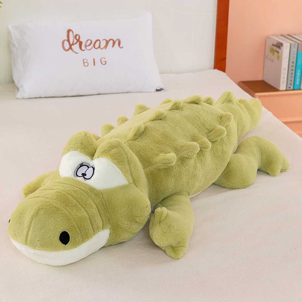 Cartoon Crocodile Plush Toy Sleeping Pillow For Girls Gift Microfiber Softness