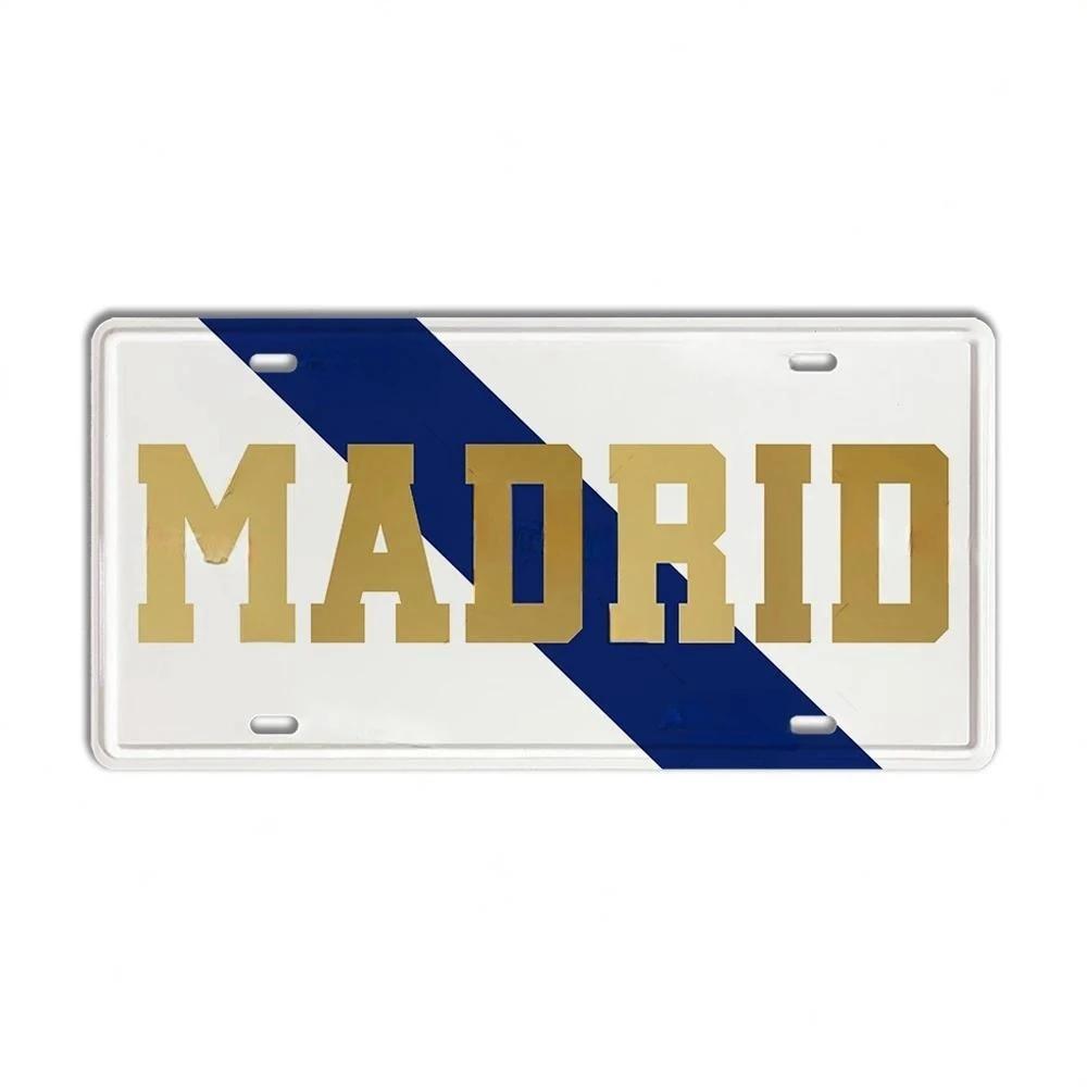 DORA Tin Sign Vintage Ctiy Aluminum Plate Barcelona MILAN Madrid Country Metal Plaque LIverpool Manchester Tottenham Decortaive Car Sign Wall