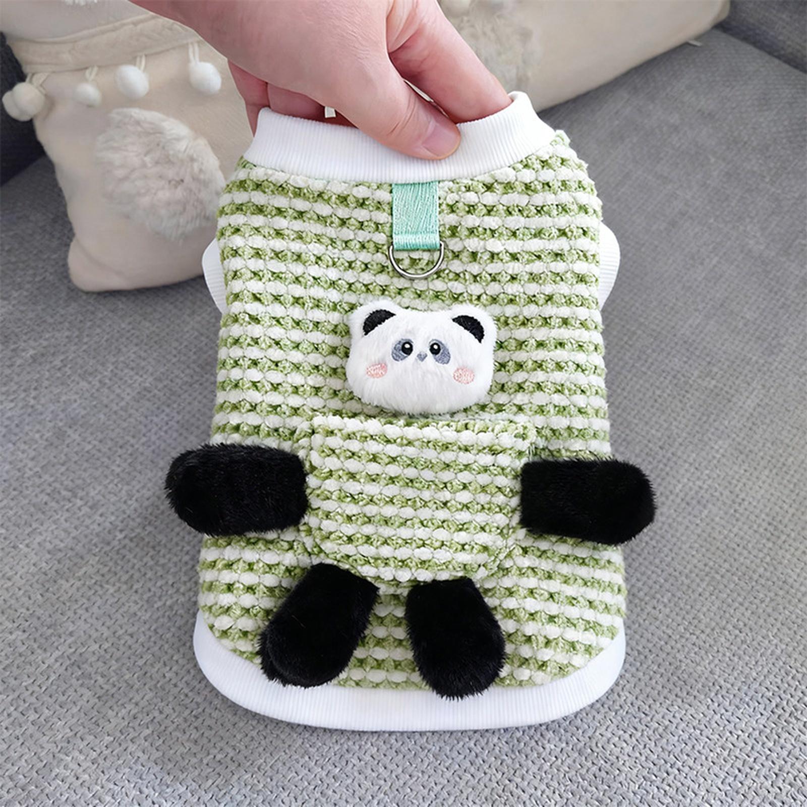 

Pet -Winter Hoodie: Cute Animal Print 2-Leg Leash-Ready Top For & Dog L