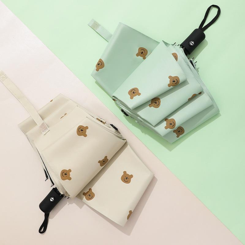 Umbrella Cartoon Sunscreen Umbrella UV Bear Folding Parasol Sun