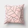 Nordic Marble Car Waist Pillow Sofa Pillow Case Velvet Cloth Printing Creative Home Office Pillow
