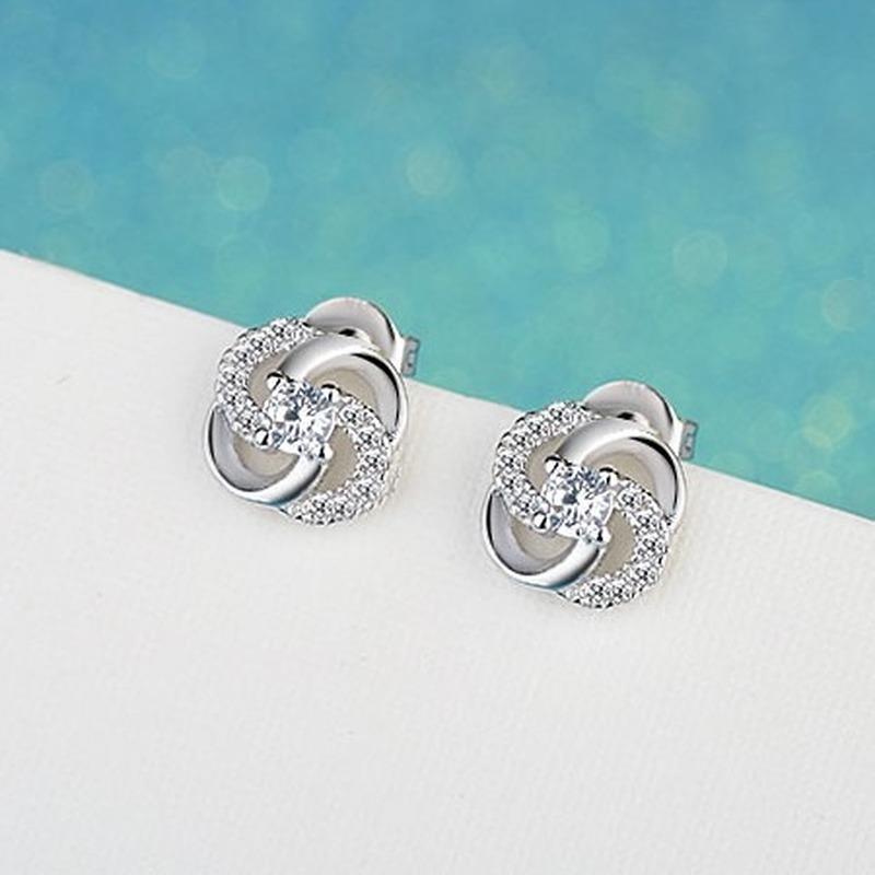 Lindon – boucles d'oreilles en alliage de cuivre et Zircon pour femmes, cadeaux de fête de mariage