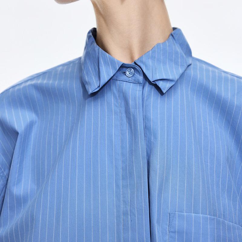 JNBY 2026 Spring Striped Loose Cotton Shirt