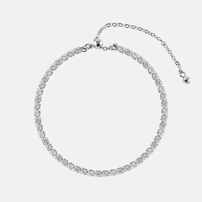 JUDY AND PAUL Terra Simple Square Tennis Tie Bracelet