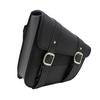 Motorcycle Swingarm Bag Waterproof Faux Leather Adjustable Strap Large Capacity Universal Triangulated Motorbike Saddlebag Swing Arm Organizer