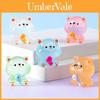 Adorable Glow-in-the-dark Fishing Bear Resin Animal Figurine Cute Desktop Decor