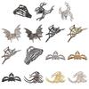 Halloween Hair Claw Black Spider Web Skeleton Hand Bat Shape Hair