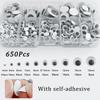 400-800PCS Self Adhesive Doll Eyes for DIY Craft Toys Googly Wiggly Eyes Scrapbooking Decor Craft Supplies 4/5/6/7/8/10/12mm