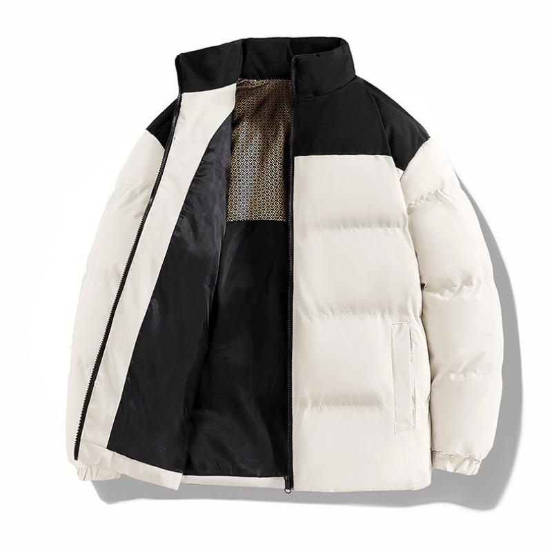 

Winter Cotton Clothes Men s Casual Cotton Clothes Graphene Warm Cotton Jacket Couple Color Bundle Cotton Jacket Trendy Stand Collar Cotton Clothes 5XL