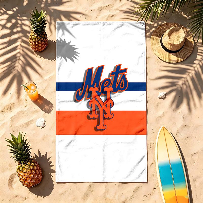 New York Mets (5) Asciugamano da Spiaggia Resistente alla Sabbia Morbido e Confortevole Adatto per Piscina Campeggio Yoga e Immersioni Un Viaggio