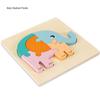 Wooden 3D Puzzle for Early Education: Infant & Toddler Intellectual Development, Hand-Eye Coordination Toy for 1-3 Year Old Boys & Girls