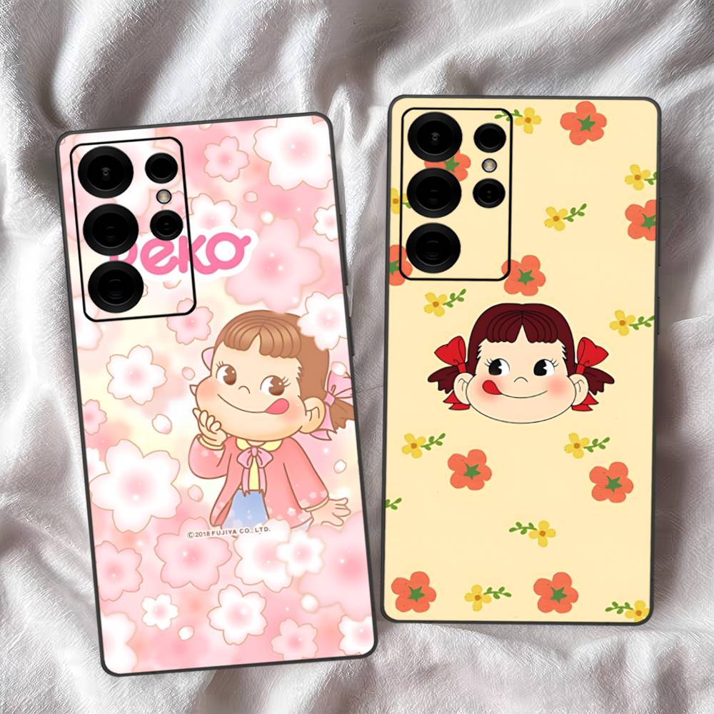 Brand P-peko Chan Lovely Girl Phone Case For Samsung S 24 Fe 25 Ultra Plus 20 Lite 21 30 22 23 24 22 Ultra 5G Fundas