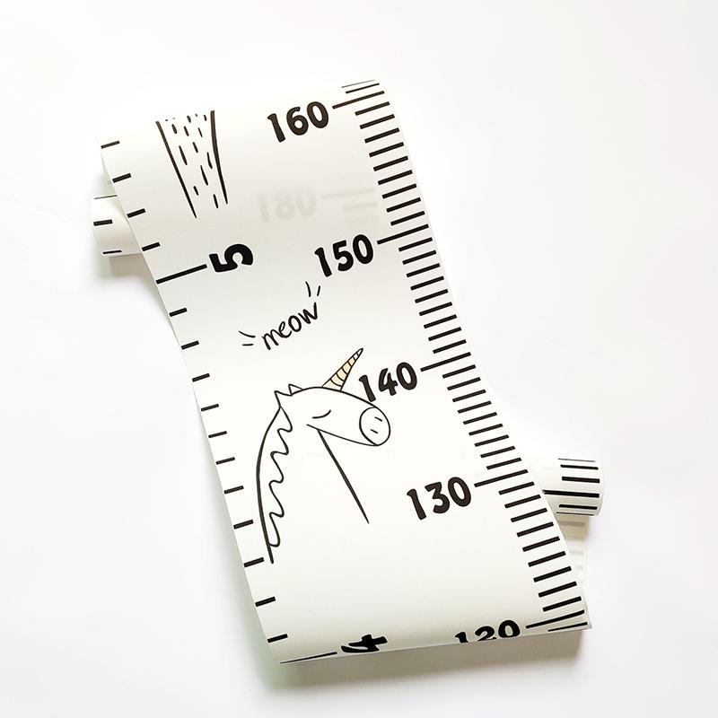 Wooden Wall Hanging Wall Sticker For Kids Room Decoration Height Measure Ruler Wallpaper Baby Growth Chart Decor On The Wall