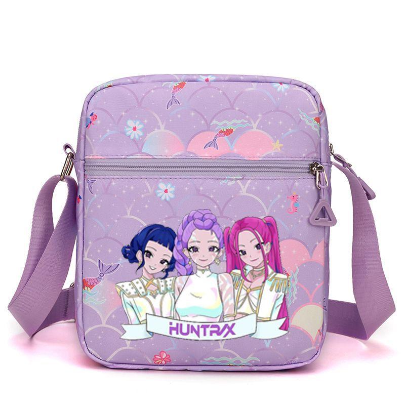Neue koreanische Kpop Dämonenjägerin Girlgroup Umfeld Bedruckte Umhängetasche Messenger Bag Schultasche Niedlich Große Kapazität