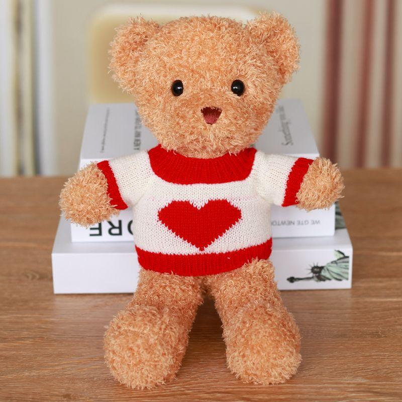 Bärenpuppe Hochwertiges Valentinstagsgeschenk für Freundin Freund Mädchen Geburtstagsgeschenk Puppe