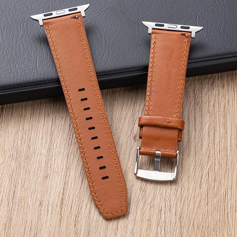 Leather Strap for Apple Watch Band 44mm 45mm 42mm 49mm Ultra Watch Band 38mm 40mm Belt Bracelet  Series Ultra 7 8 5 6 4 SE
