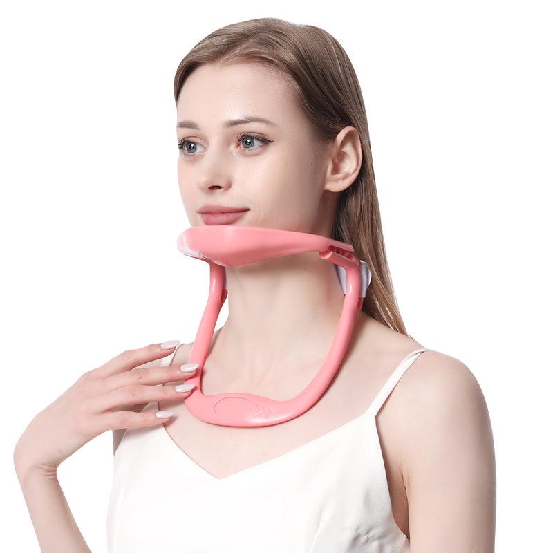 Neck Brace Traction Device for Cervical Spine Support and Forward Head Posture Correction