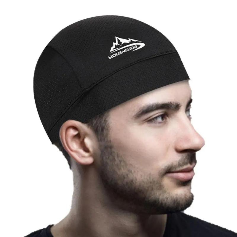 Fodera per Cappello Sportivo Traspirante Sottocasco Cappellino da Motociclista Berretto Fascia per la Testa Bandana Rete Ventilata Permeabile Asciugatura Rapida Cappellini da Ciclismo